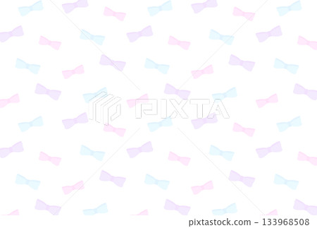 透明的粉彩色絲帶圖案明信片 133968508