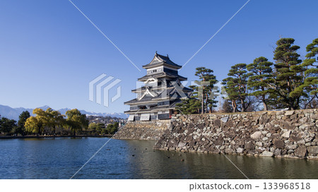 2025年11月29日，秋高氣爽的一天，松本城。 133968518