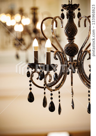Black chandelier: Stylish lighting image 133968623