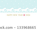 New Year's card happy new year 2026 Year of the Horse 133968665