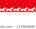 New Year's Card Happy New Year 2026 133968840