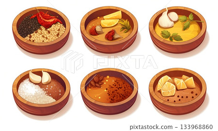 Various dishes 133968860