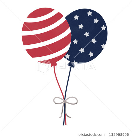 Balloon with US Flag Balloon with US Flag 133968996