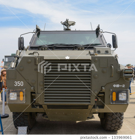 Front of the Ground Self-Defense Force transport and protection vehicle 133969061