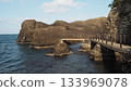A promenade spanning the sea in Echizen Matsushima 133969078