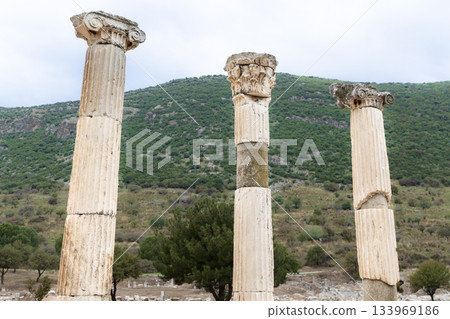 土耳其以弗所的希臘柱廊 土耳其以弗所的希臘柱廊 133969186