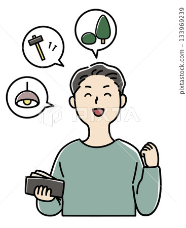 一名男子計劃不支付首付就建造房屋，並將省下的錢用於購買設備。 133969239