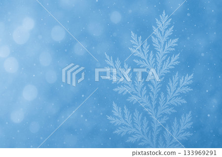 Background texture of a winter image with falling snowflakes 133969291