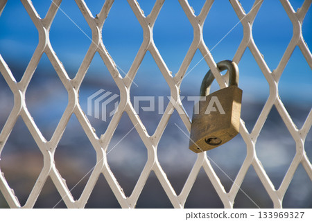 [Kanagawa Prefecture] Padlocks on the Shonandai TV Tower 133969327