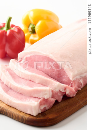 Pork loin block 133969548