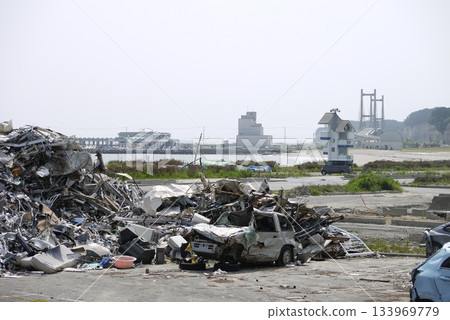 2011年7月受災的相馬市原毛濱海灘 133969779