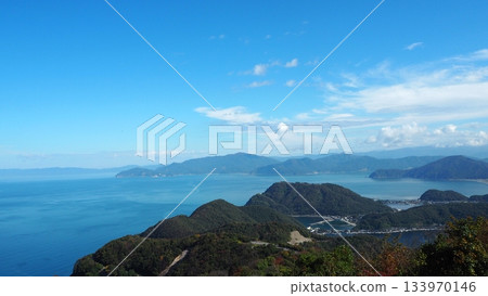 晴朗的日子裡,從五湖台地眺望三方五湖 晴朗的日子裡,從五湖台地眺望三方五湖 133970146