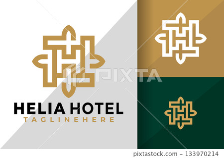 Letter H Luxury Logo Logos Design Element Stock Vector Illustration Letter H Luxury Logo Logos Design Element Stock Vector Illustration 133970214