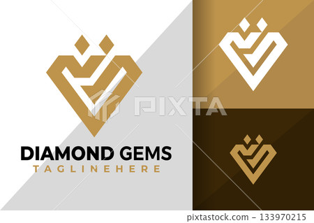 Letter M Diamond Gems Logo Logos Design Element Stock Vector Illustration Letter M Diamond Gems Logo Logos Design Element Stock Vector Illustration 133970215