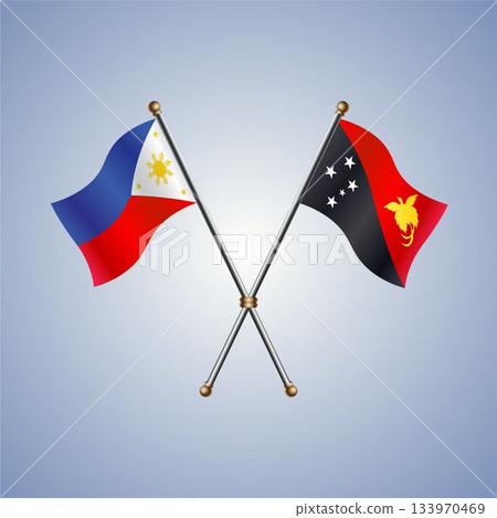 Philippines and Papua New Guinea flag relations 133970469