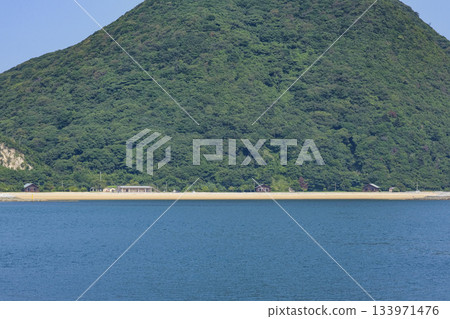 Himeshima Beach seen from the sea Himeshima Beach seen from the sea 133971476