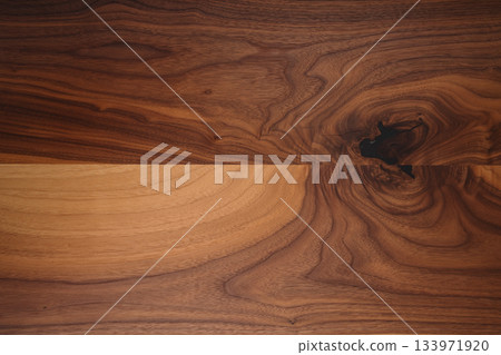 Texture of black walnut wood with some sapwood 133971920