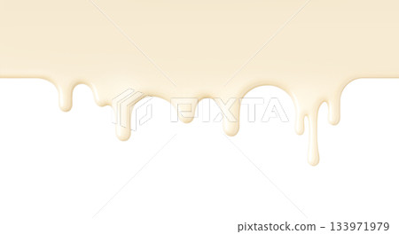逼真的滴落煉乳插圖 逼真的滴落煉乳插圖 133971979