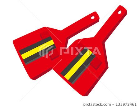 Illustration of a Yosakoi dance clapper 133972461