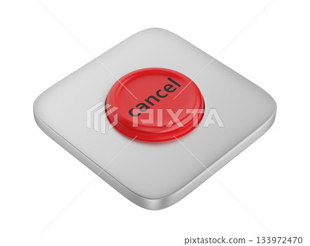 Red round cancel button 133972470