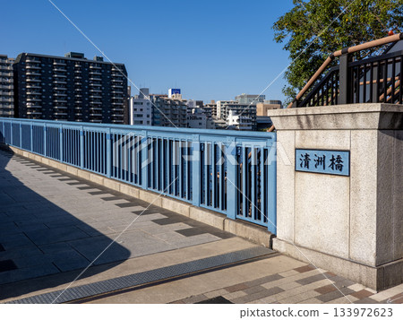隅田川上的「清洲橋」牌匾 隅田川上的「清洲橋」牌匾 133972623