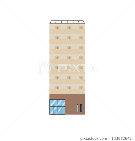 Brown-colored apartment building 133972642