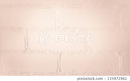 Soft Beige Brick Wall with Plaster Texture stock photo Soft Beige Brick Wall with Plaster Texture stock photo 133972962