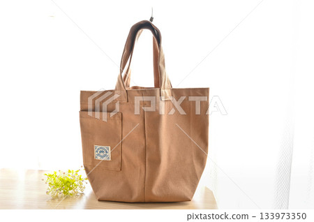 Handmade canvas market bag 133973350