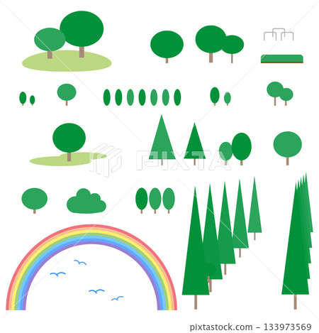 Parts of summer trees Parts of summer trees 133973569
