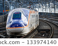 Yamagata Shinkansen E8 series departing from the platform 133974140