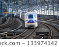 Yamagata Shinkansen E8 series departing from the platform 133974142