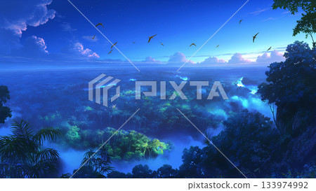 奇幻夜林，動漫風格 133974992