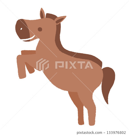 Jumping horse brown Jumping horse brown 133976802