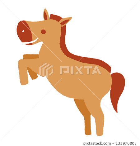 Jumping Horse Orange 133976805