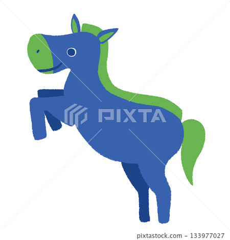 Jumping Horse Blue Jumping Horse Blue 133977027