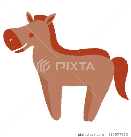 色彩繽紛的馬棕色 色彩繽紛的馬棕色 133977213