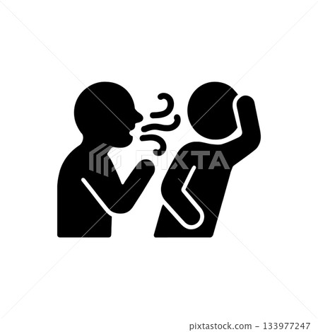 Offensive Bad Breath Odor Icon Offensive Bad Breath Odor Icon 133977247