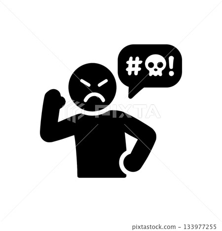 Verbal Abuse Profanity Swearing Icon Verbal Abuse Profanity Swearing Icon 133977255