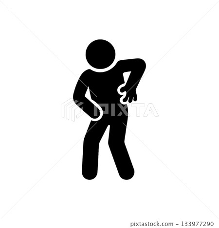 Severe Back Pain Icon 133977290