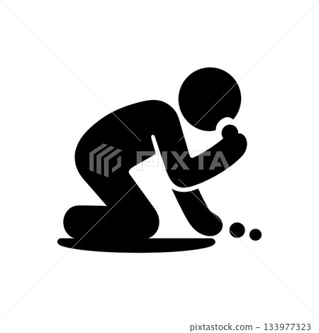 Unsanitary Food Scavenging Concept Icon 133977323