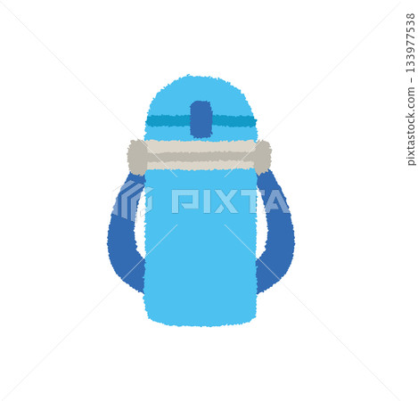 兒童水瓶，手繪插圖，粉彩風格，可愛圖標 133977538