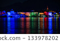 Christmas landscape at night on Fisherman's Island 133978202