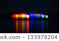 Bokeh - Night Christmas landscape on Fisherman's Island 133978204