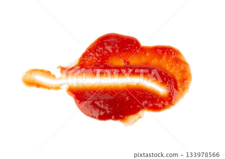 tomato ketchup isolated on white background 133978566