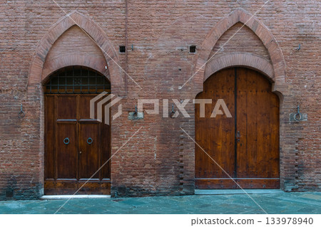 Medieval Wooden Doorways Medieval Wooden Doorways 133978940