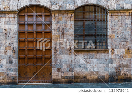 Medieval Wooden Doorways Medieval Wooden Doorways 133978941