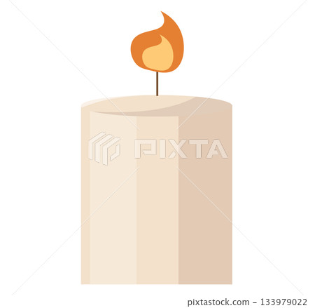 蠟燭。蠟燭。向量圖 133979022