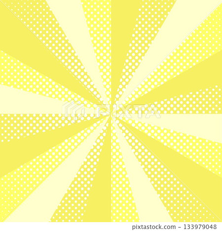集中線背景插圖，簡潔的黃色向量圖 133979048