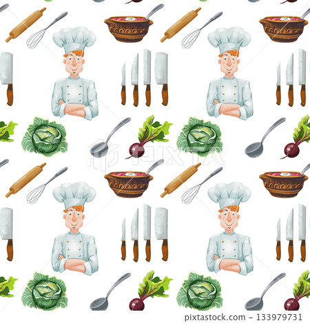 kitchen theme seamless pattern for your design kitchen theme seamless pattern for your design 133979731