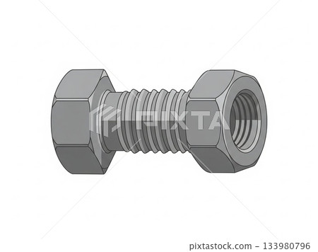 screw isolated on white background 133980796